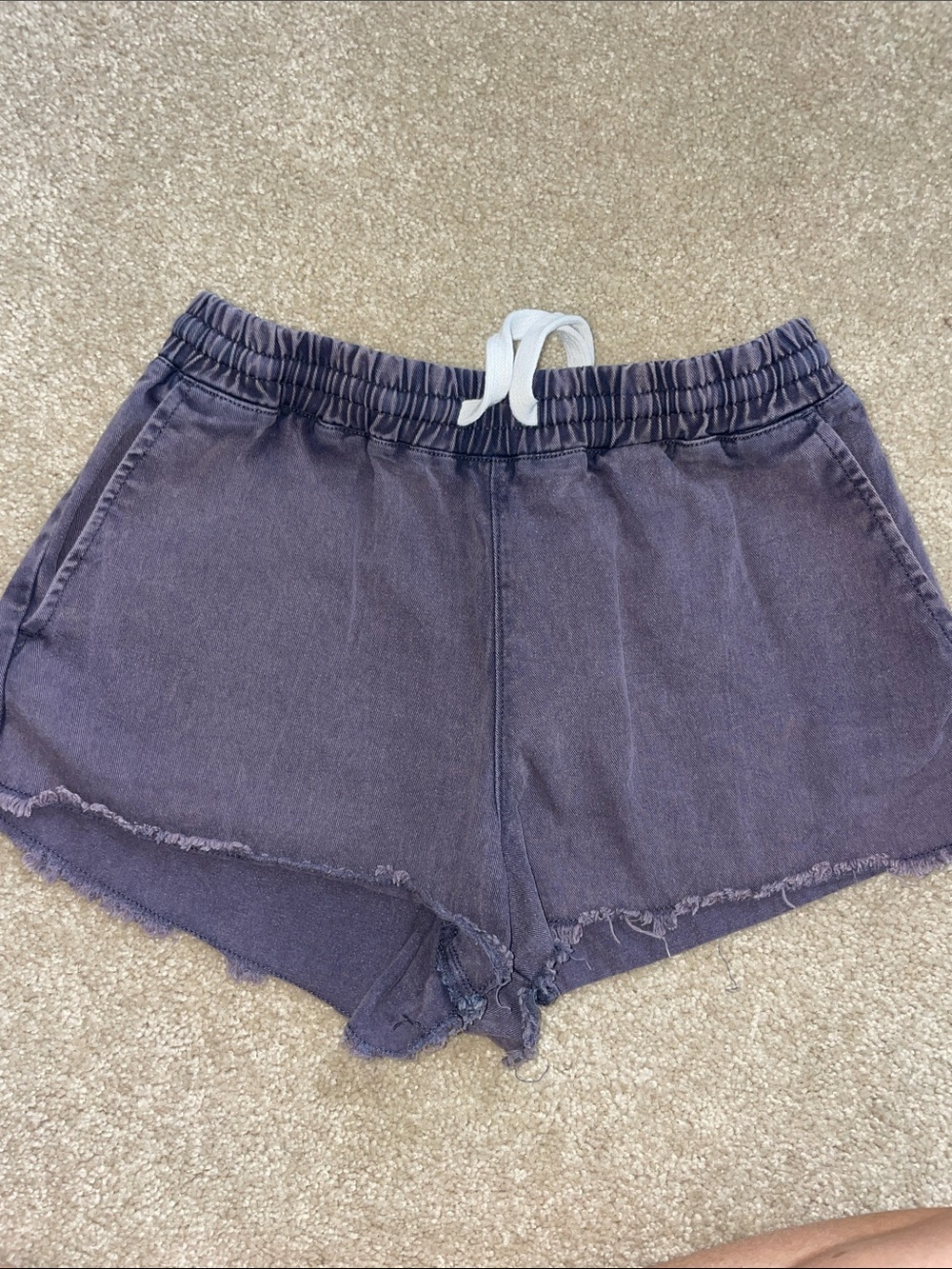 Volcom Casual Drawstring Waist Gray Shorts XS